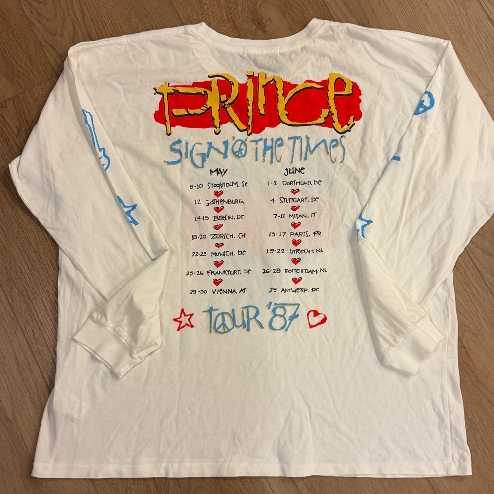 Daydreamer Prince Sign O’ the Times Long Sleeve NWOT - Picture 6 of 7